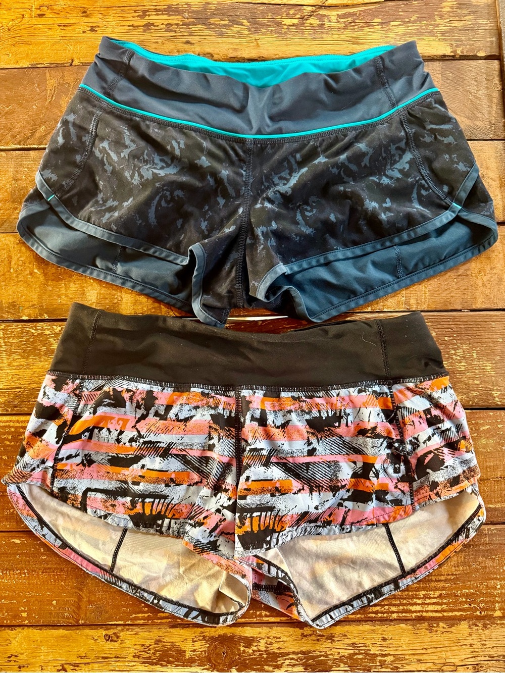 Lululemon speed shorts bundle. Both size 4, in great shape!